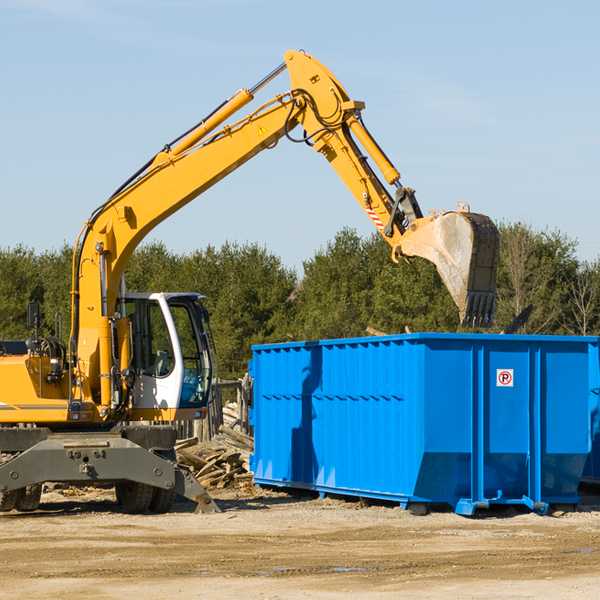 are there any restrictions on where a residential dumpster can be placed in Frankfort New York